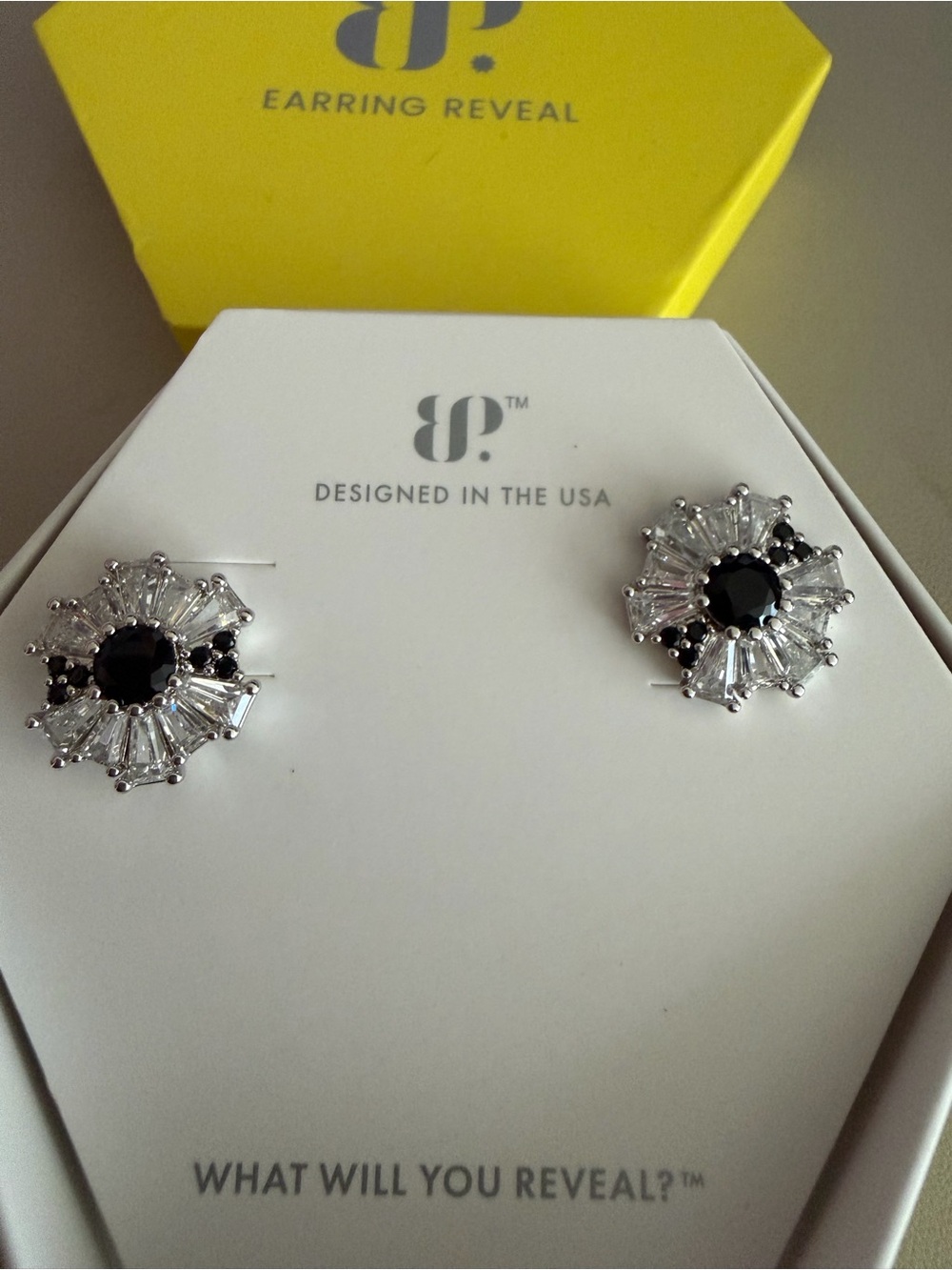 Bomb Party “Victorian Details” Earrings | Black Onyx CZ Statement Studs